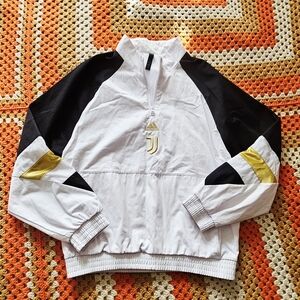 Adidas Juventus F.C. Pullover Half Zip Training Jacket Icon Mens Football Soccer